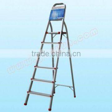 6 steps household aluminium ladder