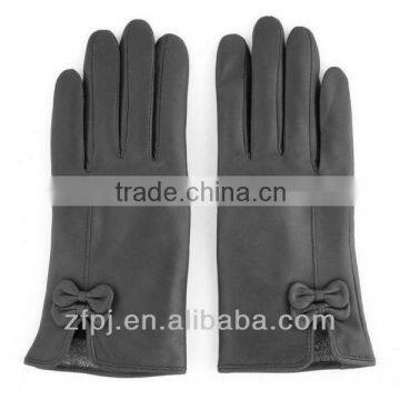 Slim-fitting thin ladies leather motorbike glove size 9 xl