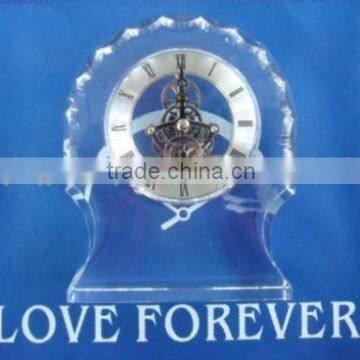 Wholesale Fashion K9 Crystal Glass Pyramid Desk Table Clock photo-6