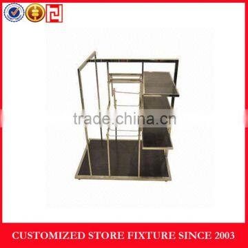 Power coating metal display rack , gondola display stand for retail