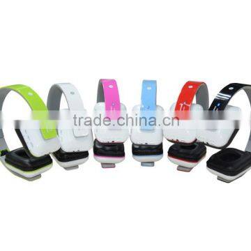 2016 new model mobile bluetooth headset bluetooth headset with sd card