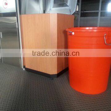 New Stainless Steel Wooden Trash Bin Colorful Wood Trash Bin photo-5