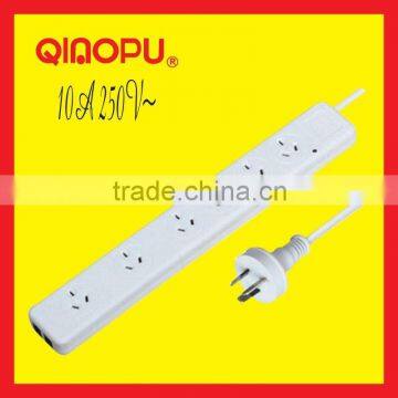 QIAOPU SAA lighting protection 6 Ways Power socket