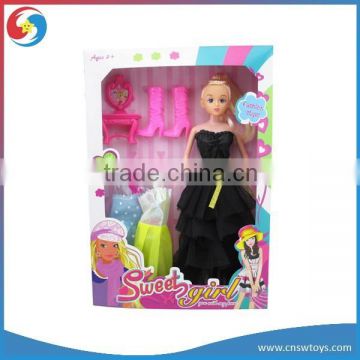 WW3607958 Lovely movable hand make up 11 inch doll toys