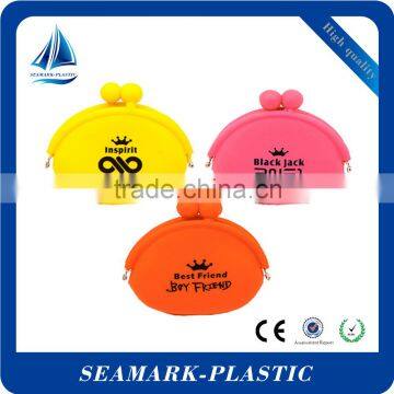 2015 Hot sale bulk wholesale custom made silicone jelly coin purse