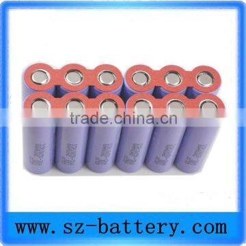 cylindrical 18650 rechargeable lithium ion battery pack 11.1V 10AH 3S4P