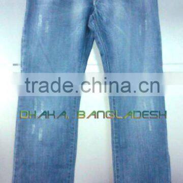 Men Jeans / Denim Pants With Heavy Wash