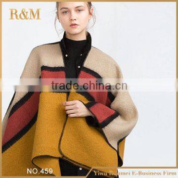 Factory supplier newest simple design cloak scarf wholesale price