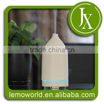 Pure Ceramic Ultrasonic Aroma Diffuser with Color LED Lights Changing and Waterless Auto Shut-off Function for Home