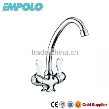 Cheap Double Handle Brass Kitchen Faucet KM540