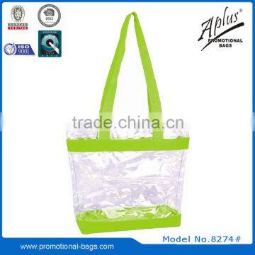 BEACH clear PVC PROMOTIONAL TOTE BAG