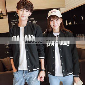 2016 New Fashion Young Men and Women Couples Outfit Korea Style Print Coat Outware Jackets OEM photo-6