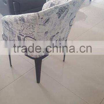 Coffee Shop Colorful Single Sofa Fabric Tub Chair photo-4