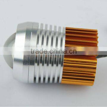 Auto Parts 10w Led Motorcycle Headlight Driving /flashlight With Blue Silver Housing photo-2