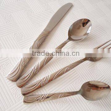 2014 Item No.10920 Mirror polish stainless steel flatware set