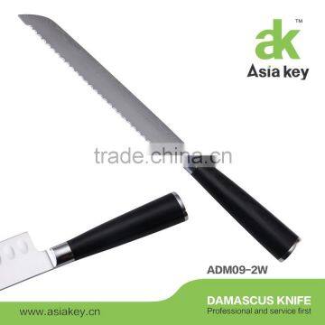 Top quality and premium 8" damascus blade slicing knife for kitchen