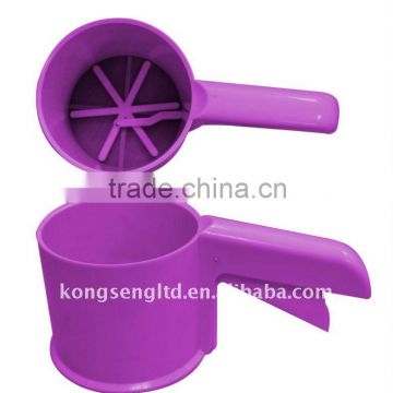 colorful plastic flour sifter