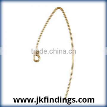 1/20 14K Gold Filled Jewelry Findings V Shape Ear Wire .030" (.76mm)