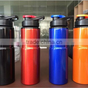 Aluminium travel water bottles with wide mouth