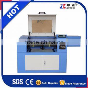 Cheap 60W Laser Tube Laser Engraving&Cutting Machine ZK-5030 For Wood Acrylic With Up And Down Platform