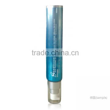 Cosmetic plastic tube with airless pump