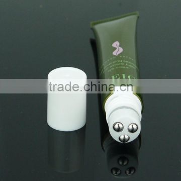 plastic tube for cosmetics packaging with roll ball