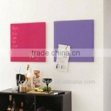 decorative magnetic tempered glass dry erase board