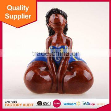 wholesale delicate fancy piggy bank 3D hand painted ceramic coin box