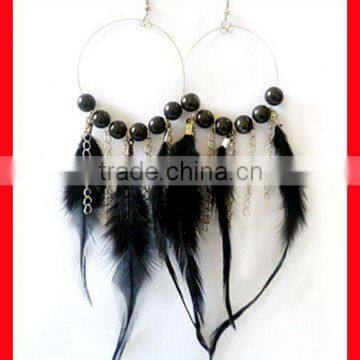 handmade fashion earrings new style earring feather earrings