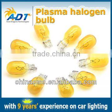 T15 921 Mirrored Silvered Amber Color Amber Bulb