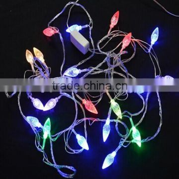 christmas pine cone shape 100 LED solar powered rope light