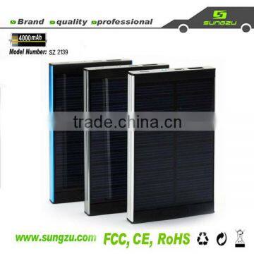 Sungzu factory portable mobile phone tablet PC solar charger