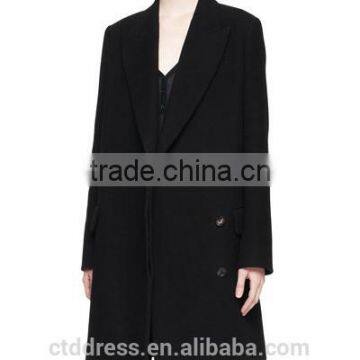 2014 Top Quality 100% cotton black winter coat for women                        
                                                Quality Choice