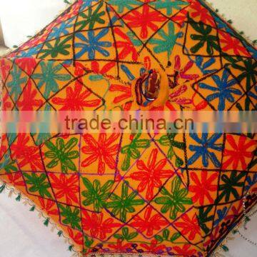 New Designs Beautiful Colorful Tribal ethnic Indian Sun Umbrella Parasol