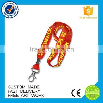 Customized cheap logo ID card China polyester lanyards