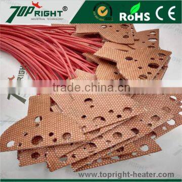 CE RoHS certification customize 48v35w silicone rubber heater mat any size and shape