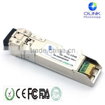 LC connector OEM 1550nm 40km sfp optical transceiver 10G SFP+ 1550nm 40km