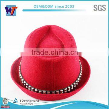 Wholesale Short Brim Felt Hat/ Fashion Custom Wool Felt Fedora Hat photo-4