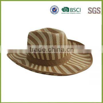 Wavy selling boater mexico sombrero beach straw hat