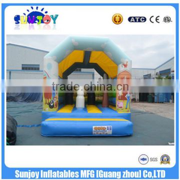 SUNJOY 2016 new designed custom made inflatable bounce house,cheap inflatable bouncer for sale