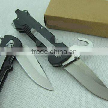 Black Version 57A Folding Blade Knife Rescue Knife Outdoor Knife Survival Knife With Glass Fiber Handle photo-2