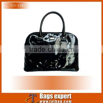 Eruope style Popular hot sale shiny pvc pu tote bag for Lady 2016