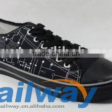 New Low Top Canvas Sneakers Men Shoes All Sizes Electrical Logo