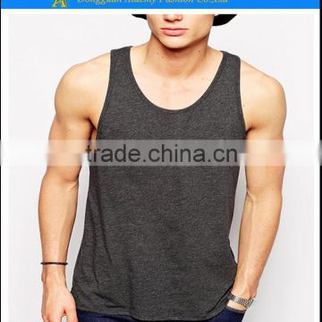 custom your logo 100% cotton tank top gym