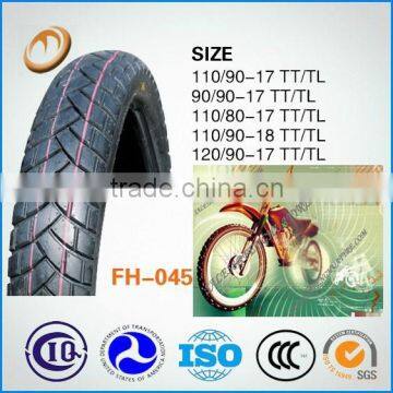 Best quality but competitive price motorcycle tire tubeless tire 110/90-17