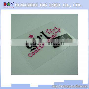 2016 hot sale garment heat transfer labels