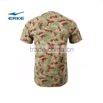 ERKE NEW Design Summer Mens Full Camo Round Neck Short Sleeve Cool t Shirt With 100% Cotton for Wholesale photo-2