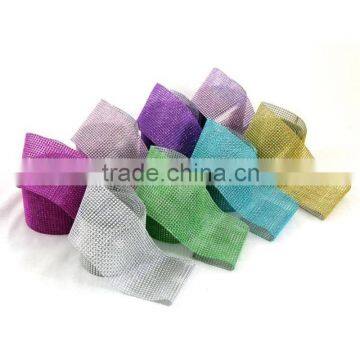Diamond Mesh Wrap Roll Sparkle Trimming Rhinestone Ribbon for Decoration photo-2