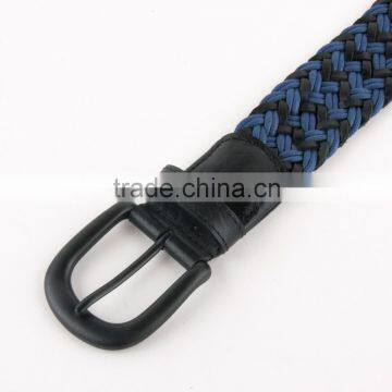 New Produce Purple Cotton Brown Leather Weave Belt for Man photo-4