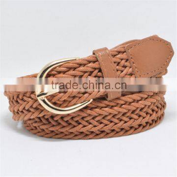 2016 Fashion Braided Waxed Cord Belt For Woman